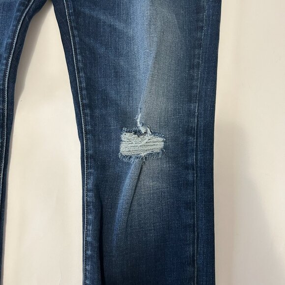 Frame Le Garcon Mid Rise Straight Fit Jeans Women size 28 Caribou Distressed - Picture 7 of 14